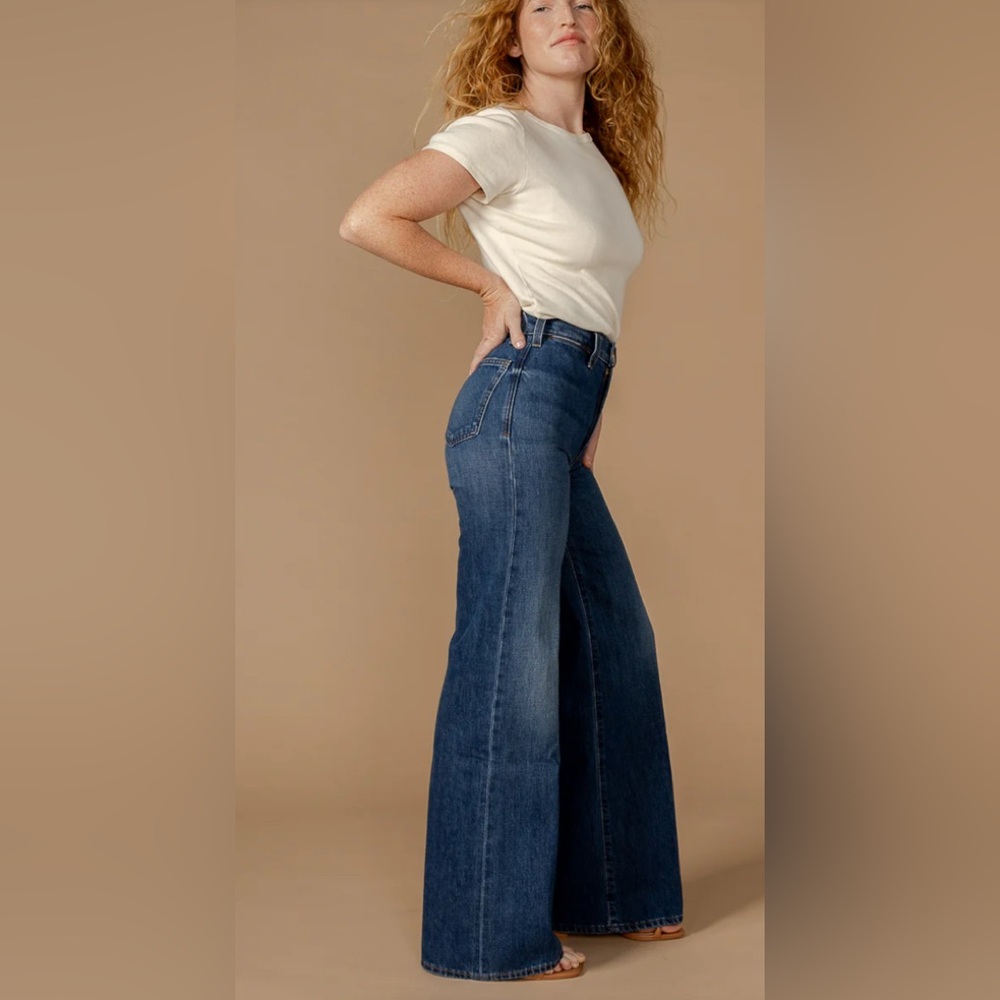 EDWIN Wide-Leg Blue Jeans New 28